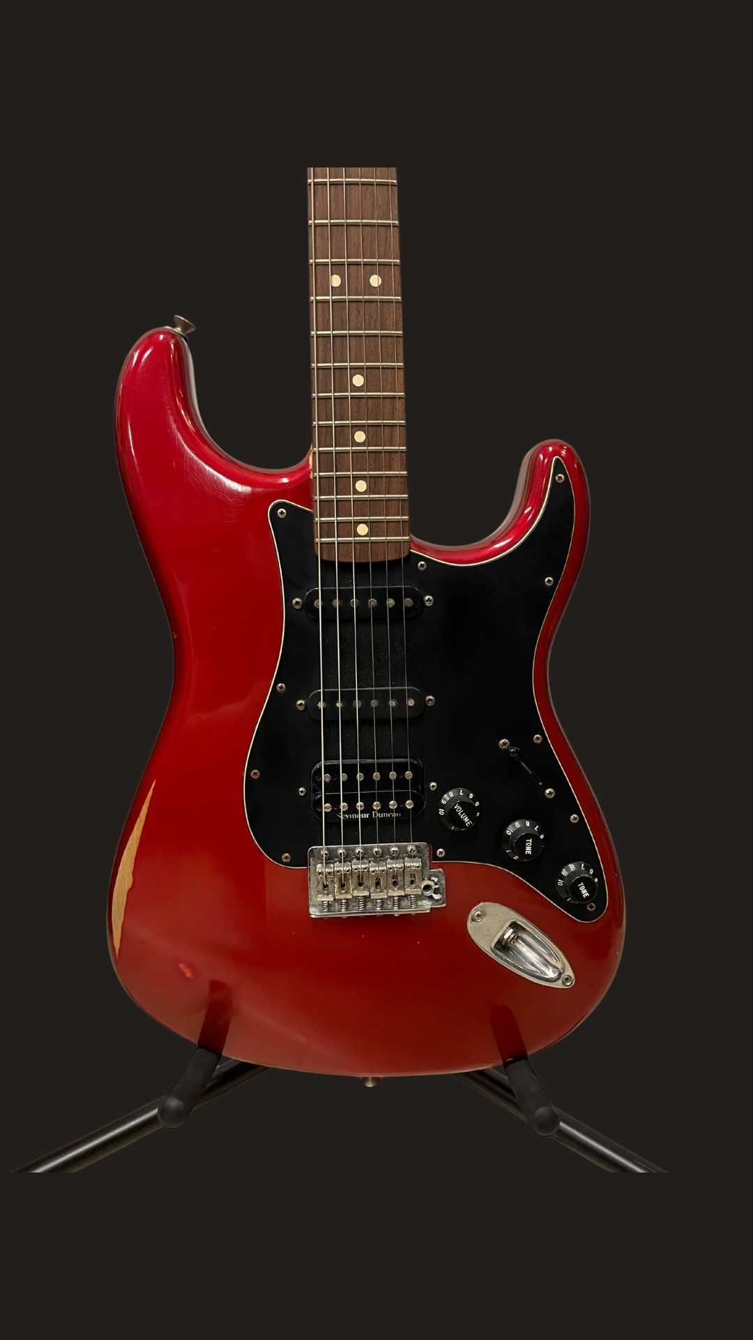 Fender roadworn stratocaster HSS Candy Apple Red (used)