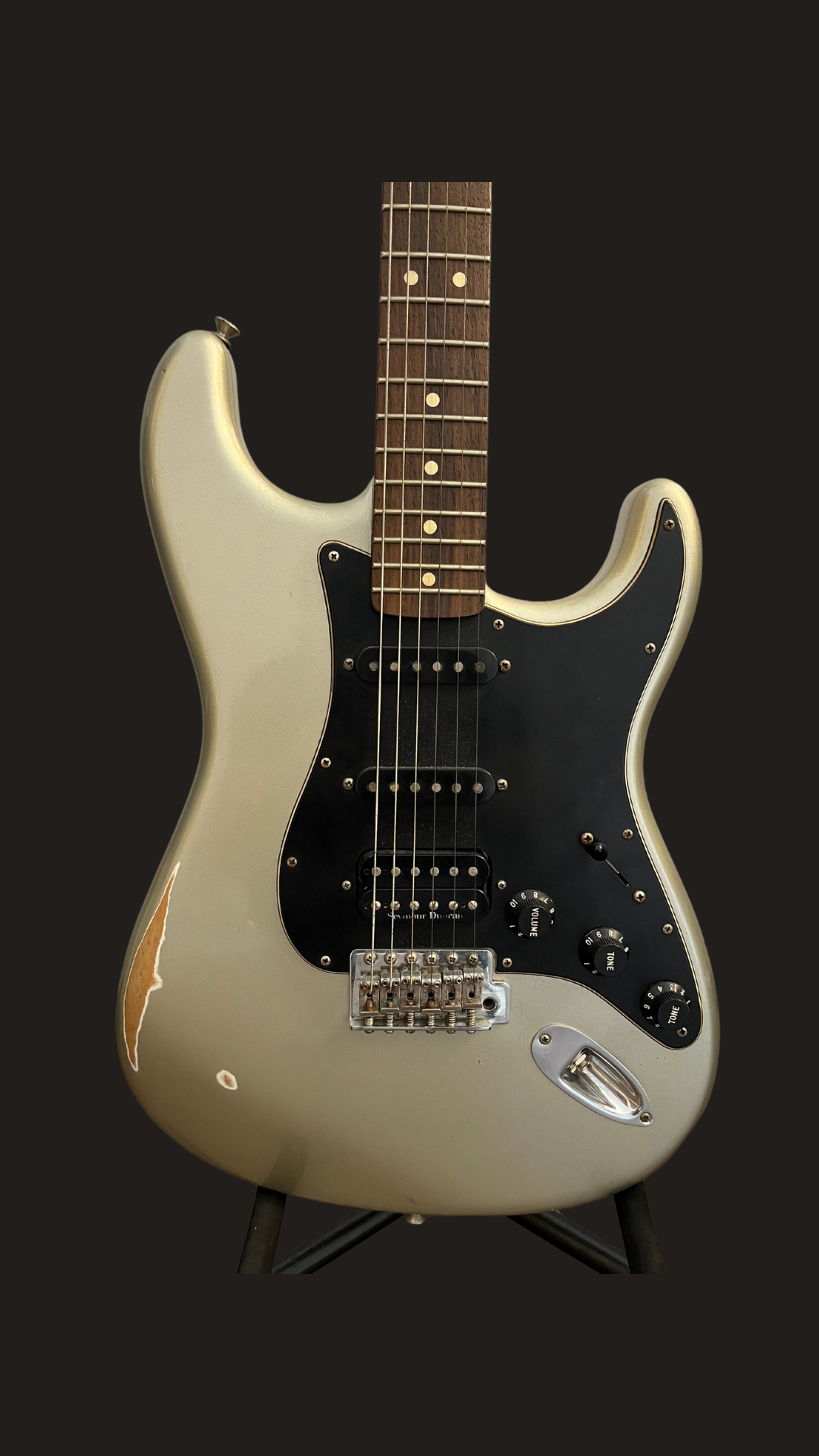 Fender roadworn stratocaster HSS Inca Silver (used)