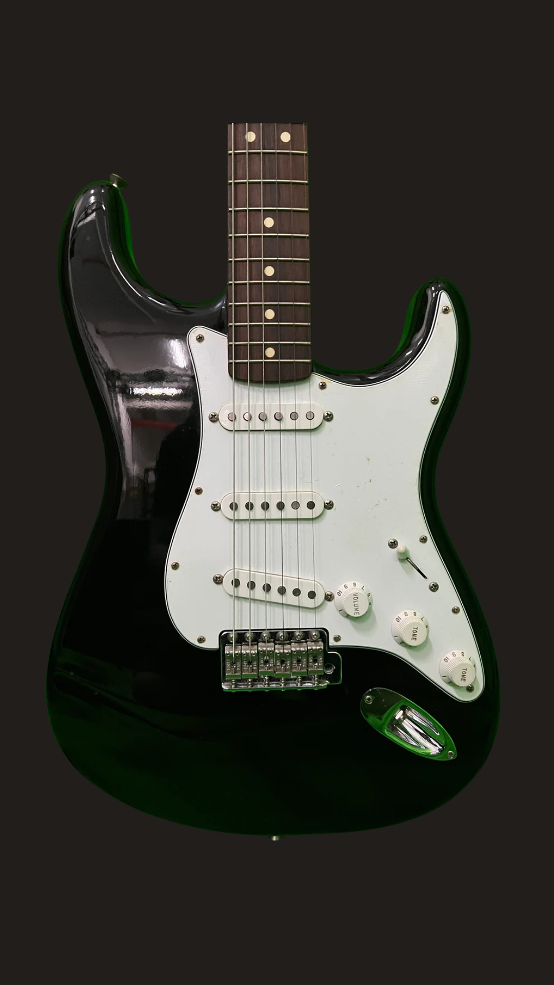 Fender MIM standard stratocaster 70's blacktop (used)