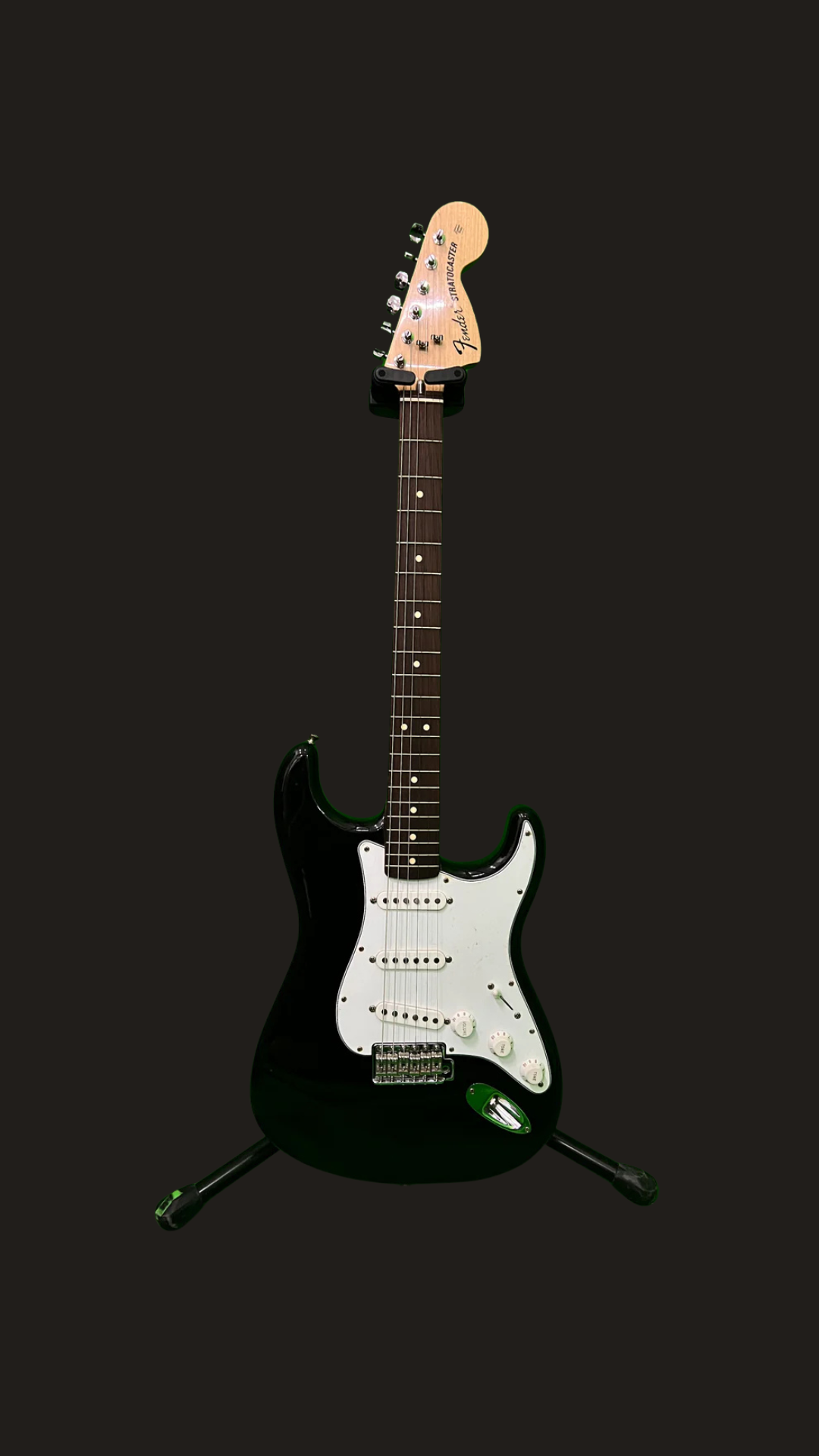 Fender MIM standard stratocaster 70's blacktop (used)