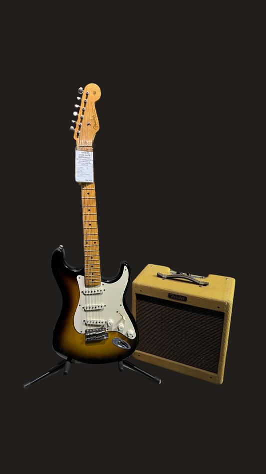 Fender jason smith 57's masterbuilt with 50th anniversary matching tweed pro junior amp (used)