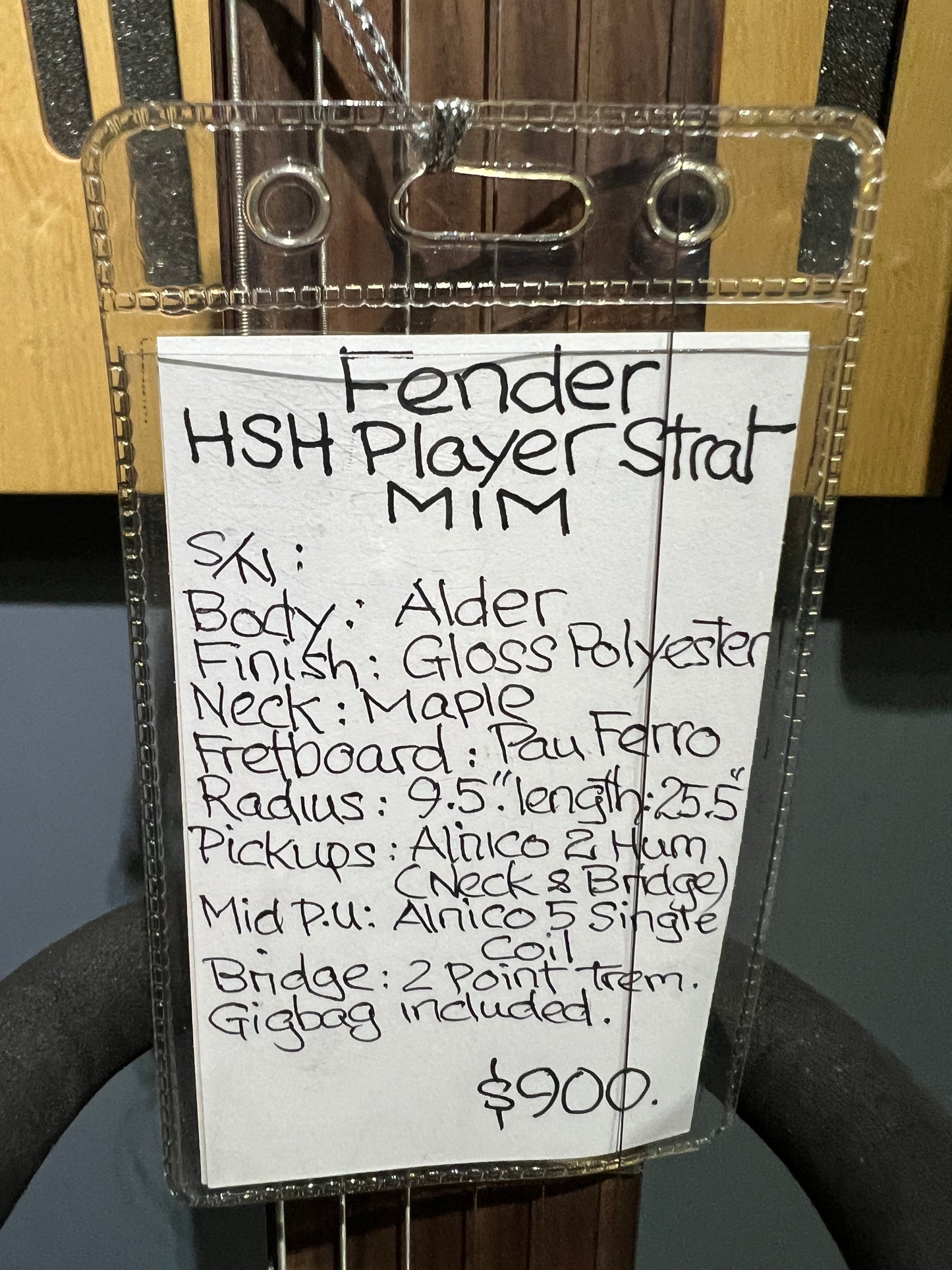 Fender HSH player stratocaster MIM (used)