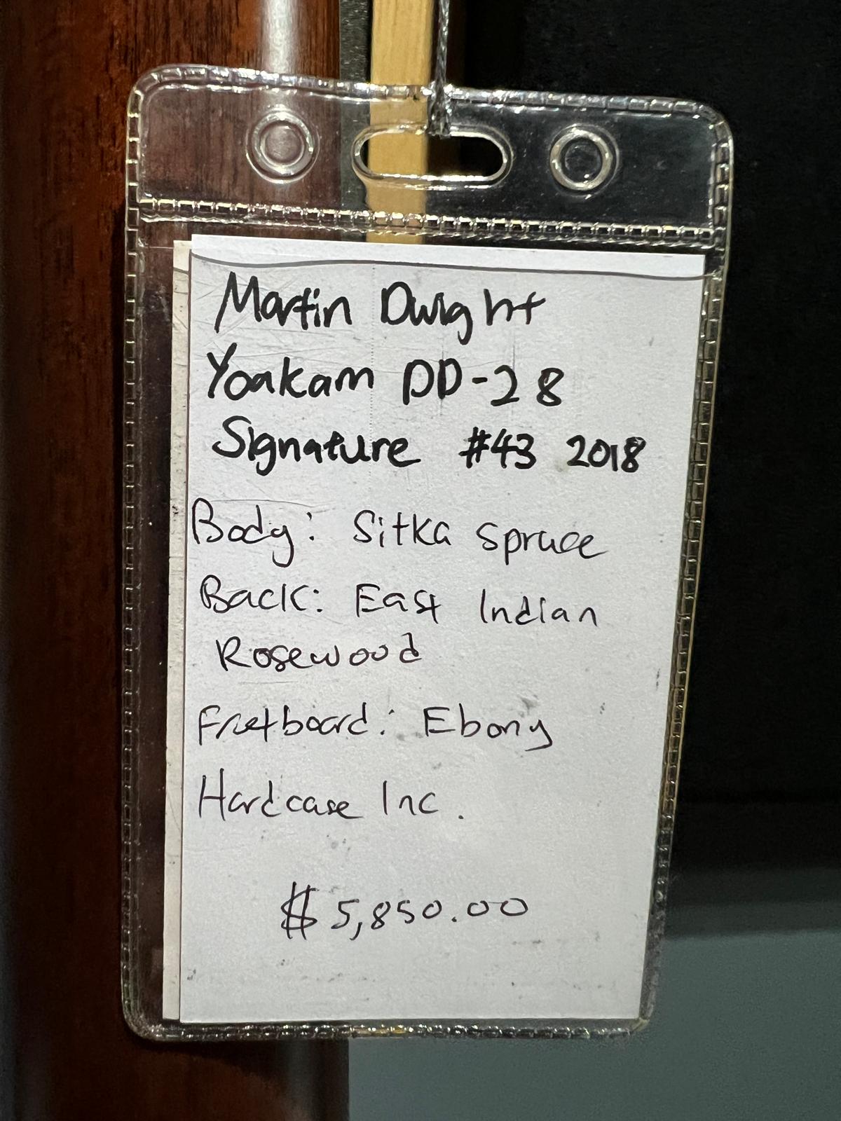 Martin Dwight Yoakam DD-28 Signature #43 2018