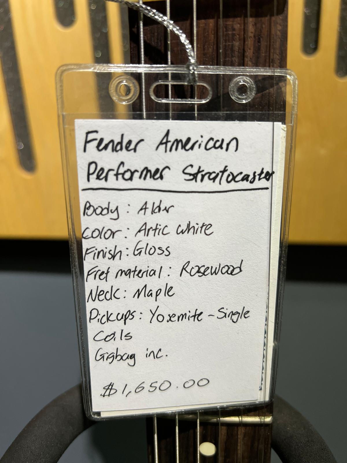 Fender american performer strat (used)